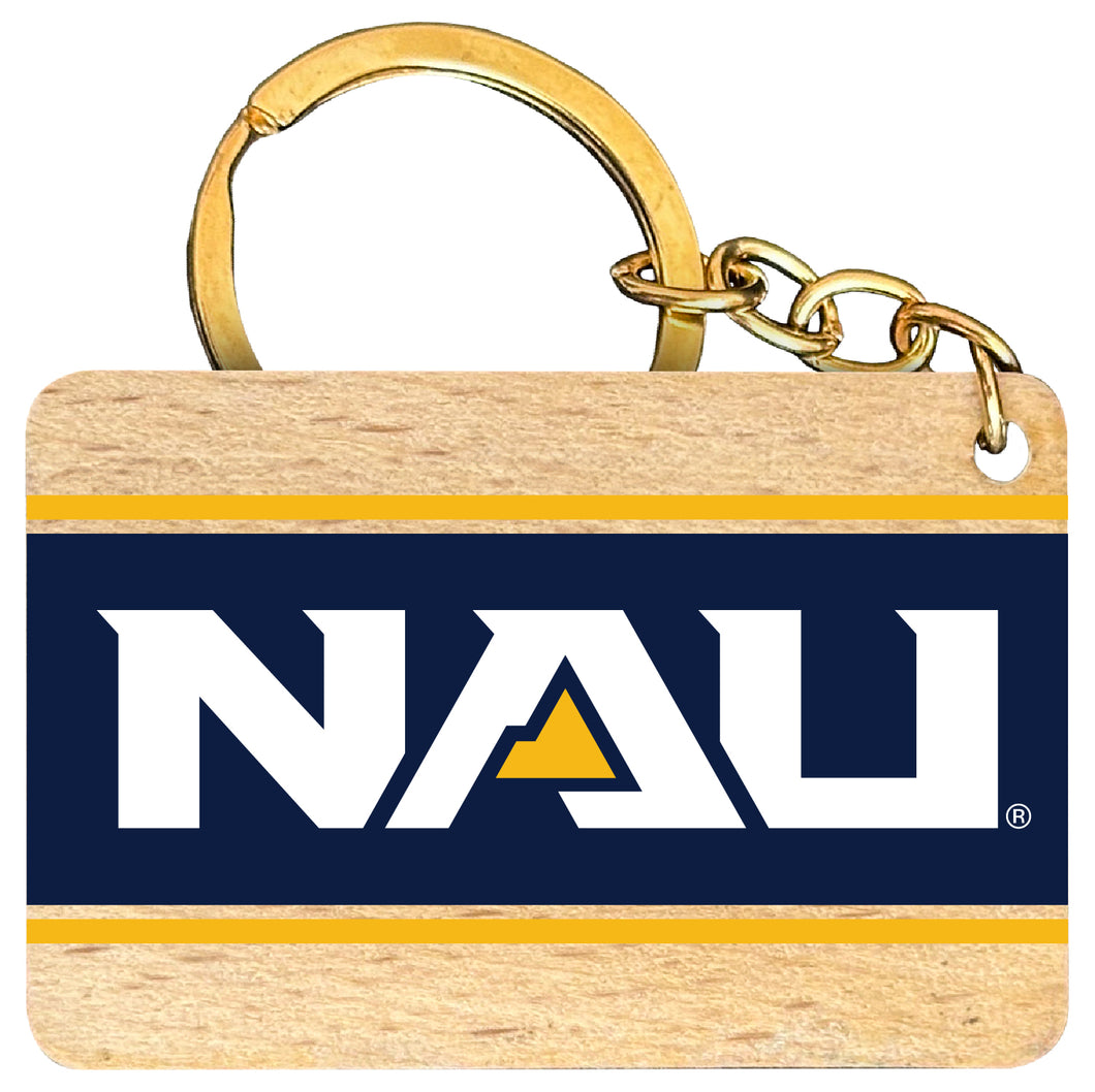 Northern Arizona University Flat Wood Keychain 1.5