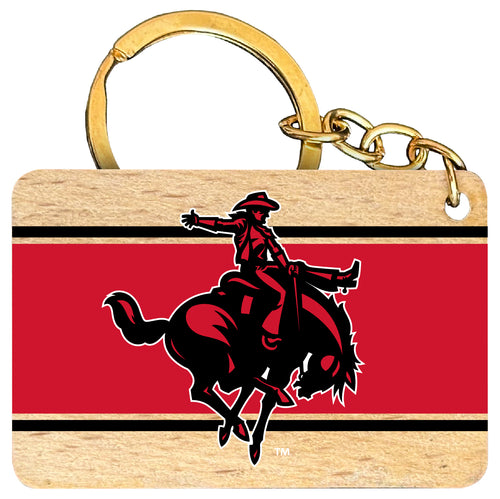 Northwestern Oklahoma State University Flat Wood Keychain 1.5