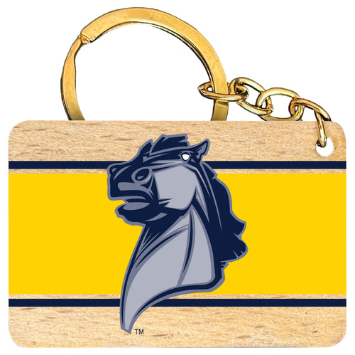 University of Central Oklahoma Bronchos Flat Wood Keychain 1.5