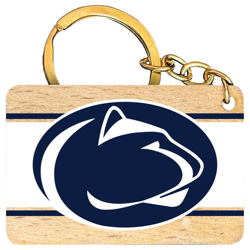 Penn State Nittany Lions Flat Wood Keychain 1.5