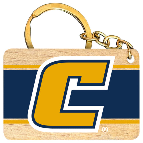 University of Tennessee at Chattanooga Flat Wood Keychain 1.5