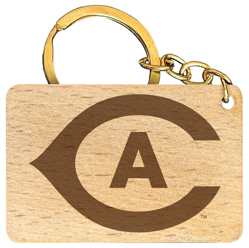 UC Davis Aggies Engraved Flat Wood Keychain 1.5