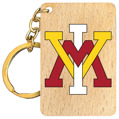 VMI Keydets Flat Wood Keychain 1.5