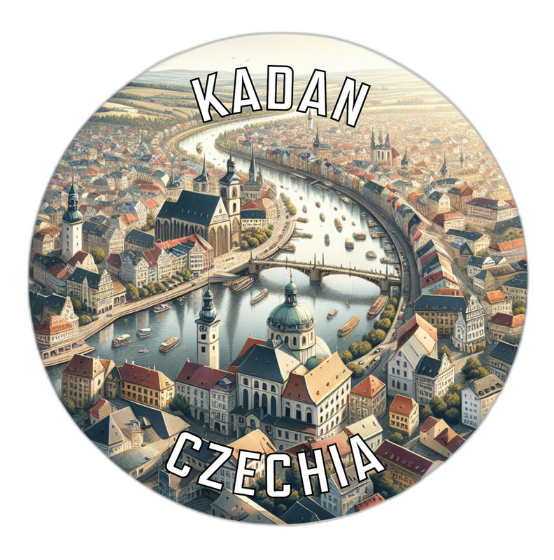 Kadan Czechia Souvenir Vinyl Decal Sticker 2-Inch