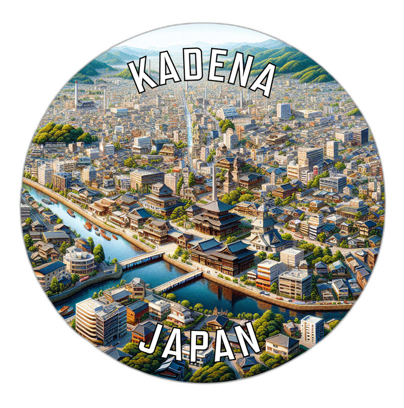 Kadena Japan Souvenir Die Cut Flat Magnet 2-Inch