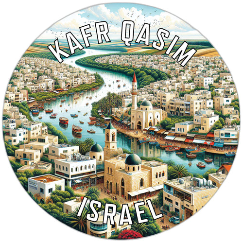 Kafr Qasim Israel Souvenir Die Cut Flat Magnet 2-Inch