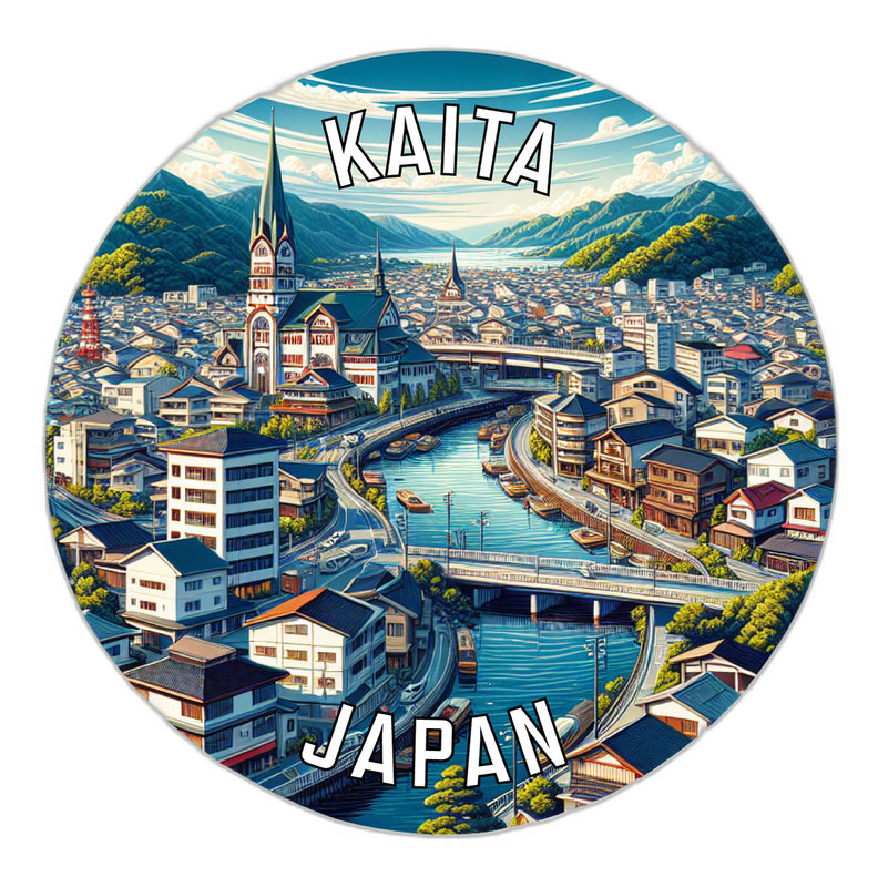 Kaita Japan Souvenir Vinyl Decal Sticker 2-Inch