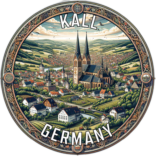 Kall Germany Souvenir Die Cut Flat Magnet 6-Inch