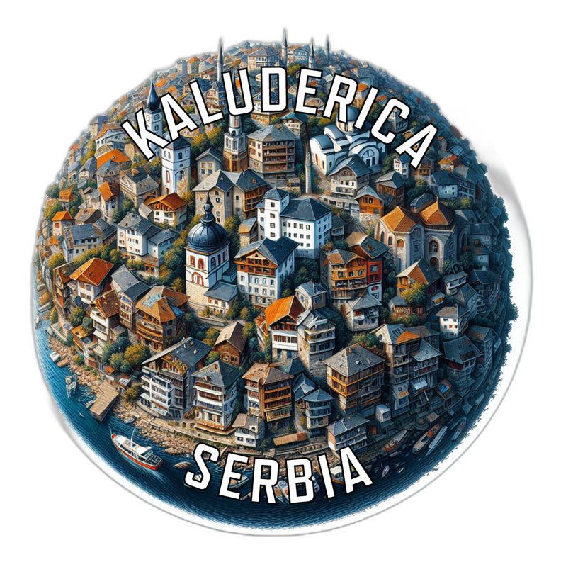 Kaluderica Serbia Souvenir Die Cut Flat Magnet 2-Inch
