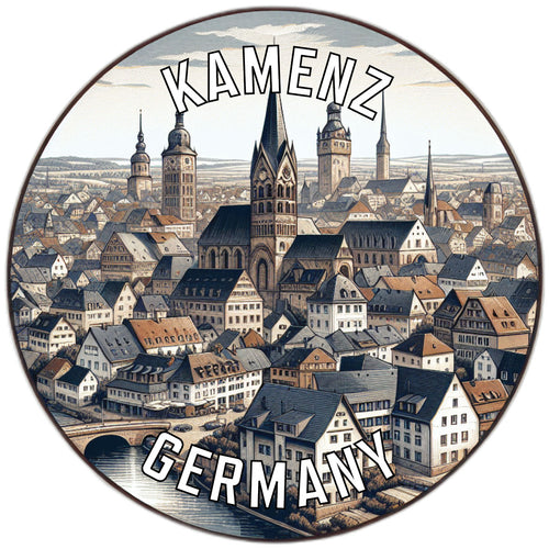 Kamenz Germany Souvenir Die Cut Flat Magnet 6-Inch