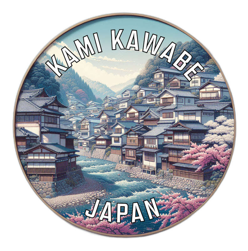 Kami kawabe Japan Souvenir Vinyl Decal Sticker 2-Inch