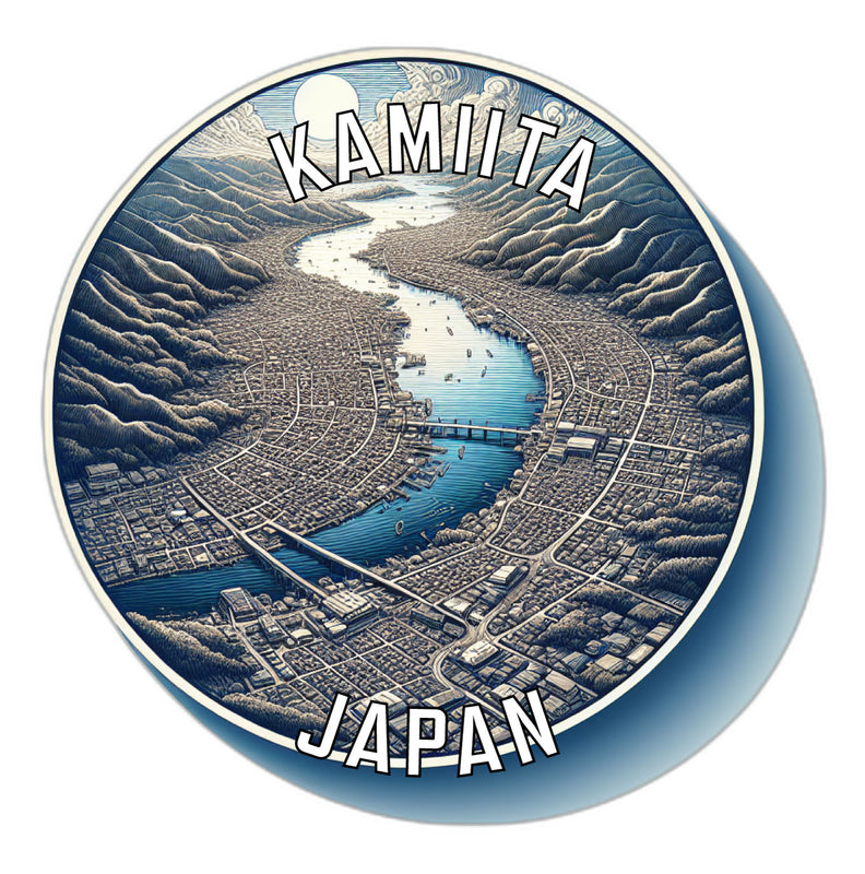 Kamiita Japan Souvenir Die Cut Flat Magnet 2-Inch