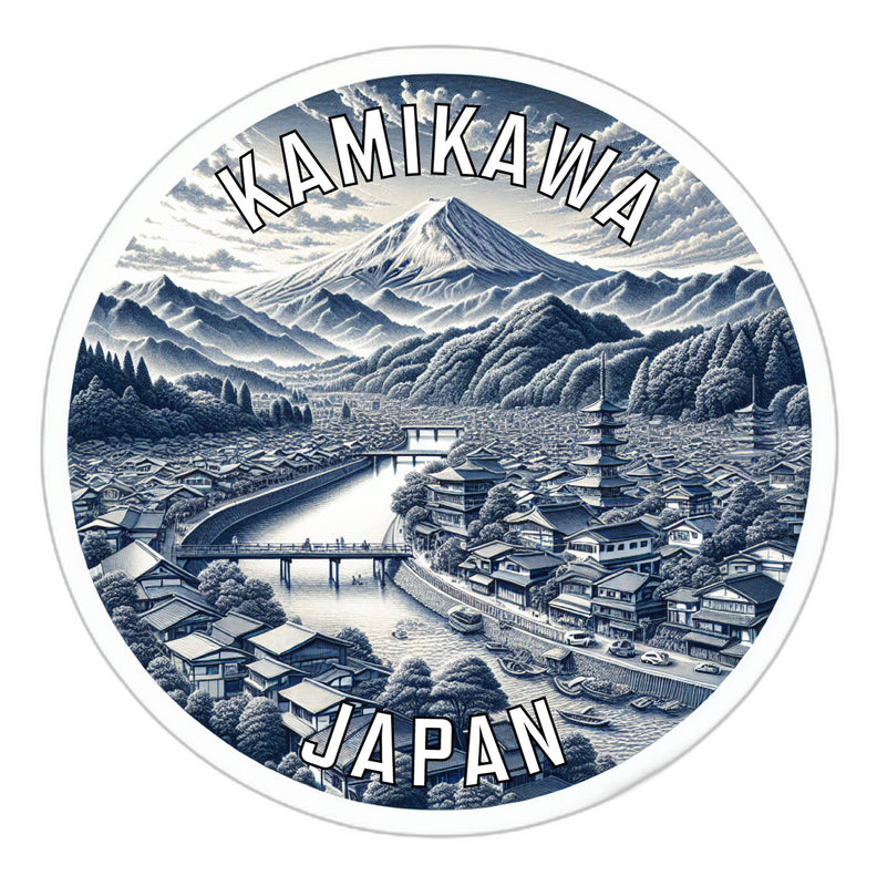 Kamikawa Japan Souvenir Vinyl Decal Sticker 3-Inch