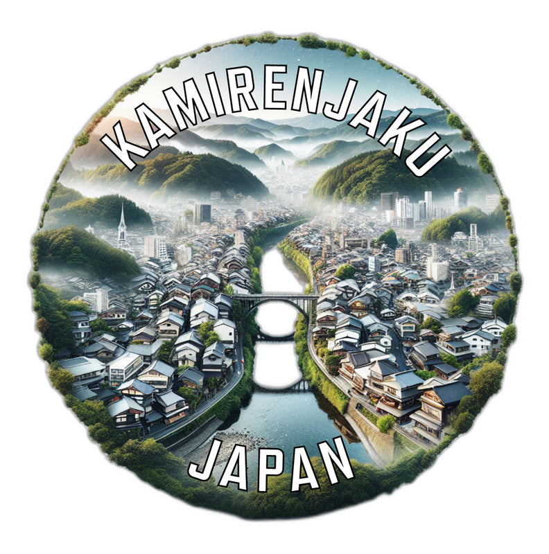 Kamirenjaku Japan Souvenir Die Cut Flat Magnet 2-Inch