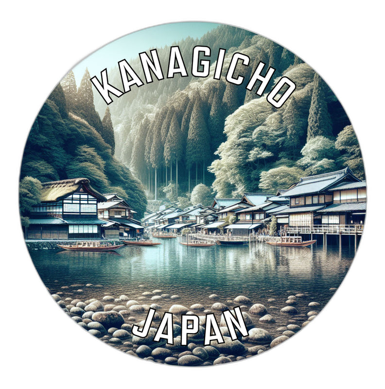 Kanagicho Japan Souvenir Die Cut Flat Magnet 2-Inch