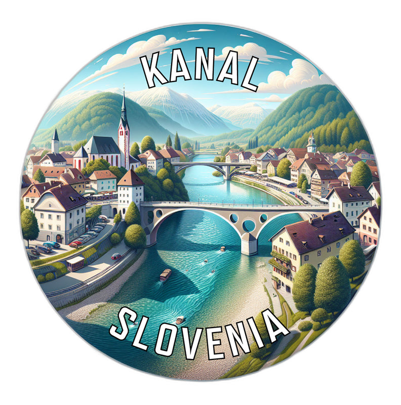 Kanal Slovenia Souvenir Die Cut Flat Magnet 6-Inch