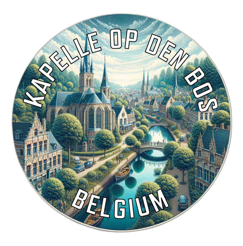 Kapelle op den Bos Belgium Souvenir Vinyl Decal Sticker 2-Inch