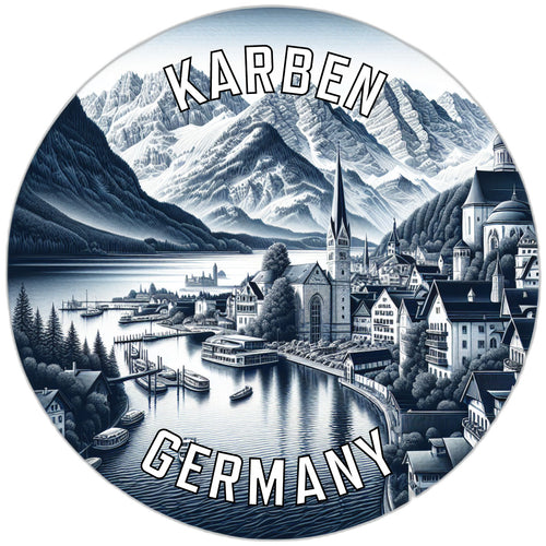 Karben Germany Souvenir Die Cut Flat Magnet 2-Inch
