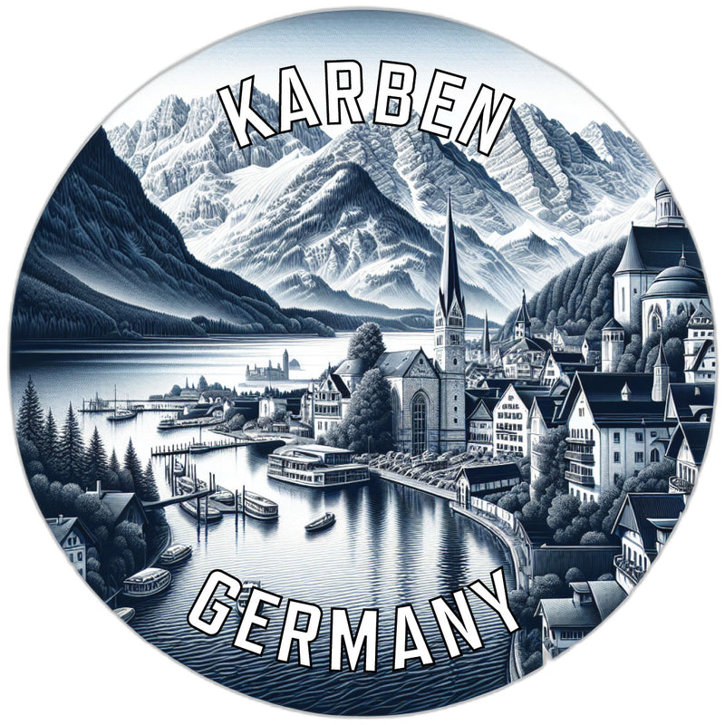Karben Germany Souvenir Die Cut Flat Magnet 2-Inch