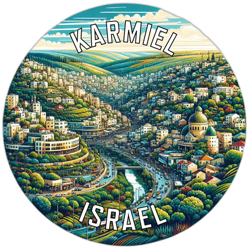 Karmiel Israel Souvenir Die Cut Flat Magnet 2-Inch