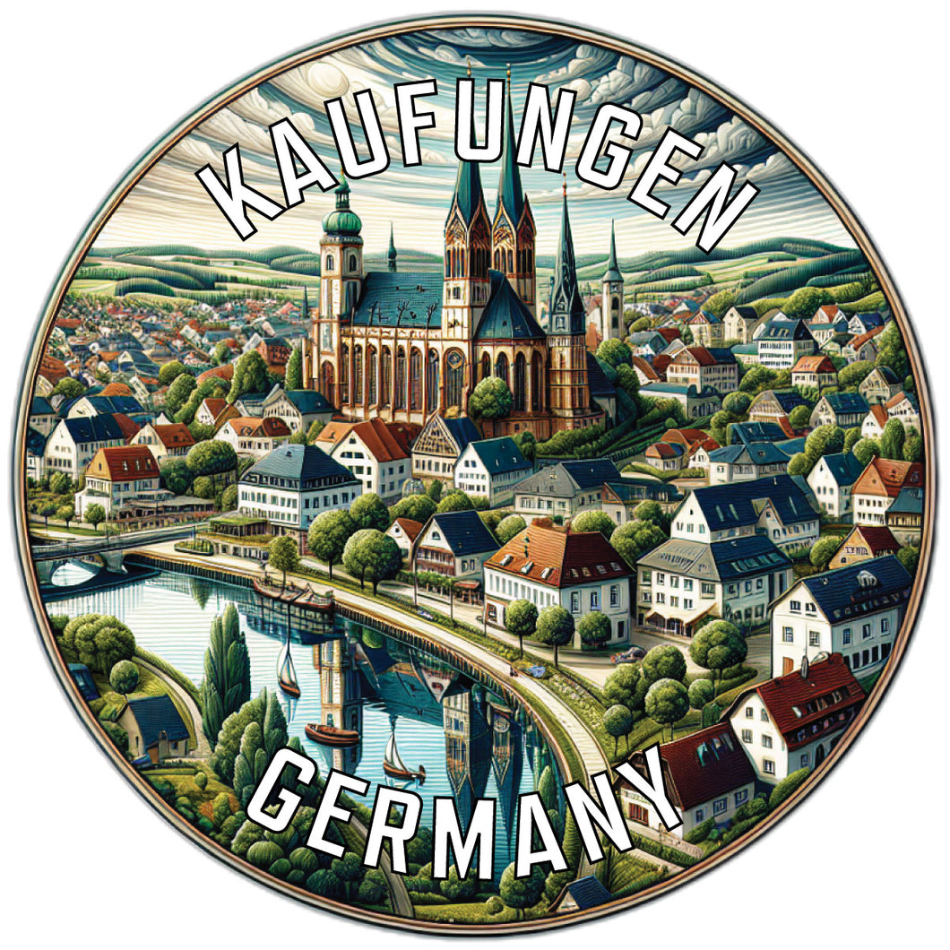 Kaufungen Germany Souvenir Die Cut Flat Magnet 6-Inch