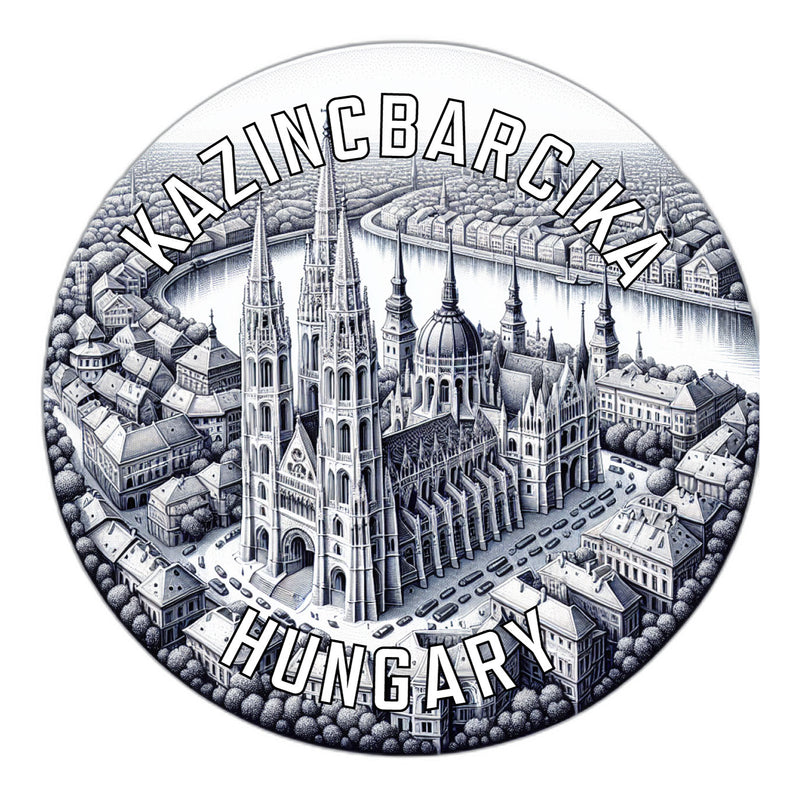 Kazincbarcika Hungary Souvenir Die Cut Flat Magnet 2-Inch