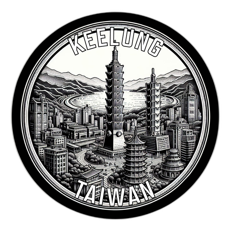 Keelung Taiwan Souvenir Vinyl Decal Sticker 2-Inch