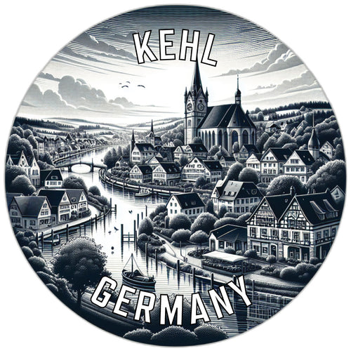 Kehl Germany Souvenir Die Cut Flat Magnet 6-Inch