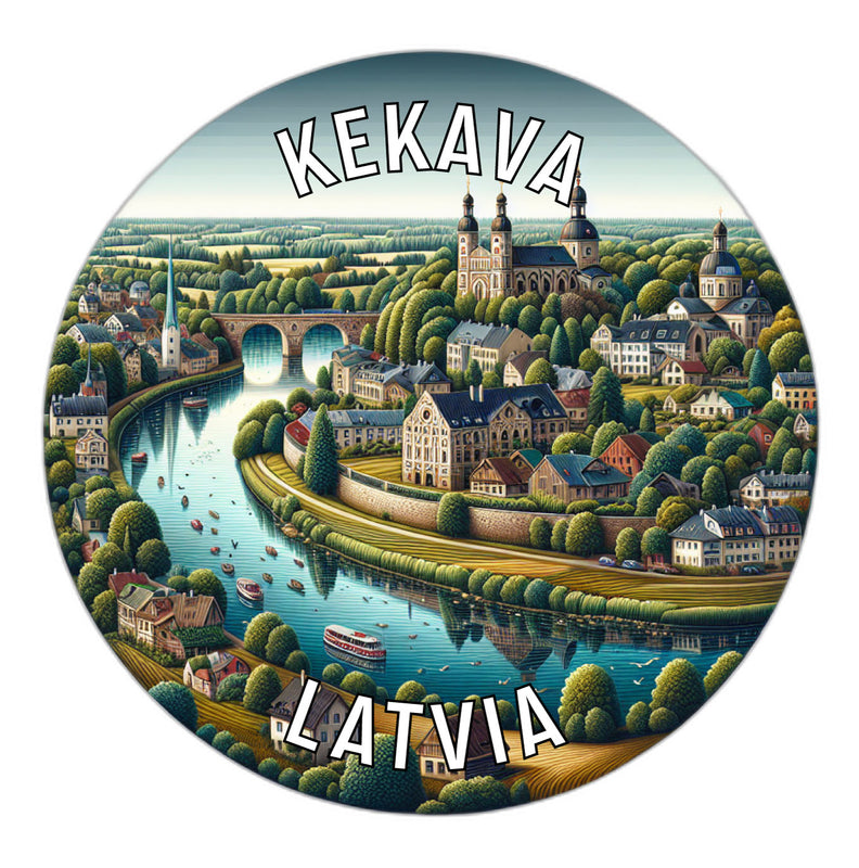 Kekava Latvia Souvenir Vinyl Decal Sticker 6-Inch