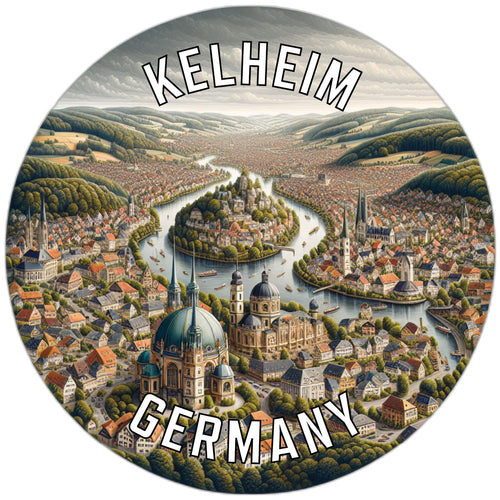 Kelheim Germany Souvenir Die Cut Flat Magnet 2-Inch