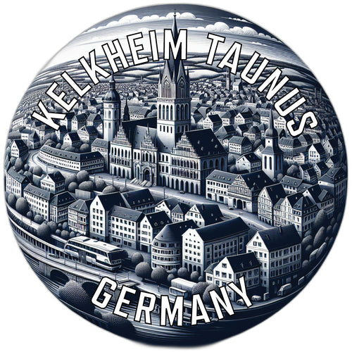 Kelkheim Taunus Germany Souvenir Die Cut Flat Magnet 6-Inch
