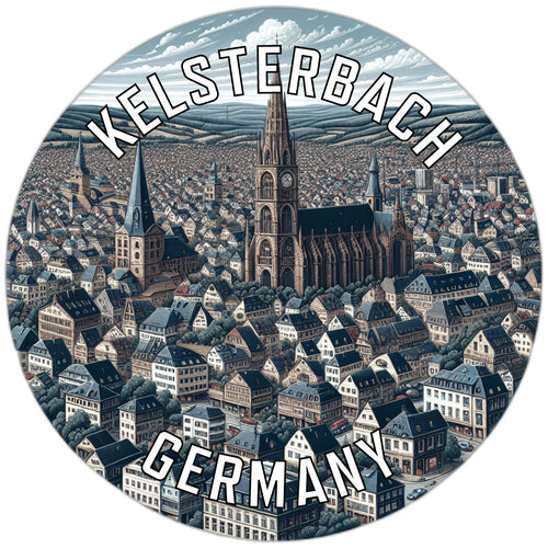 Kelsterbach Germany Souvenir Die Cut Flat Magnet 2-Inch