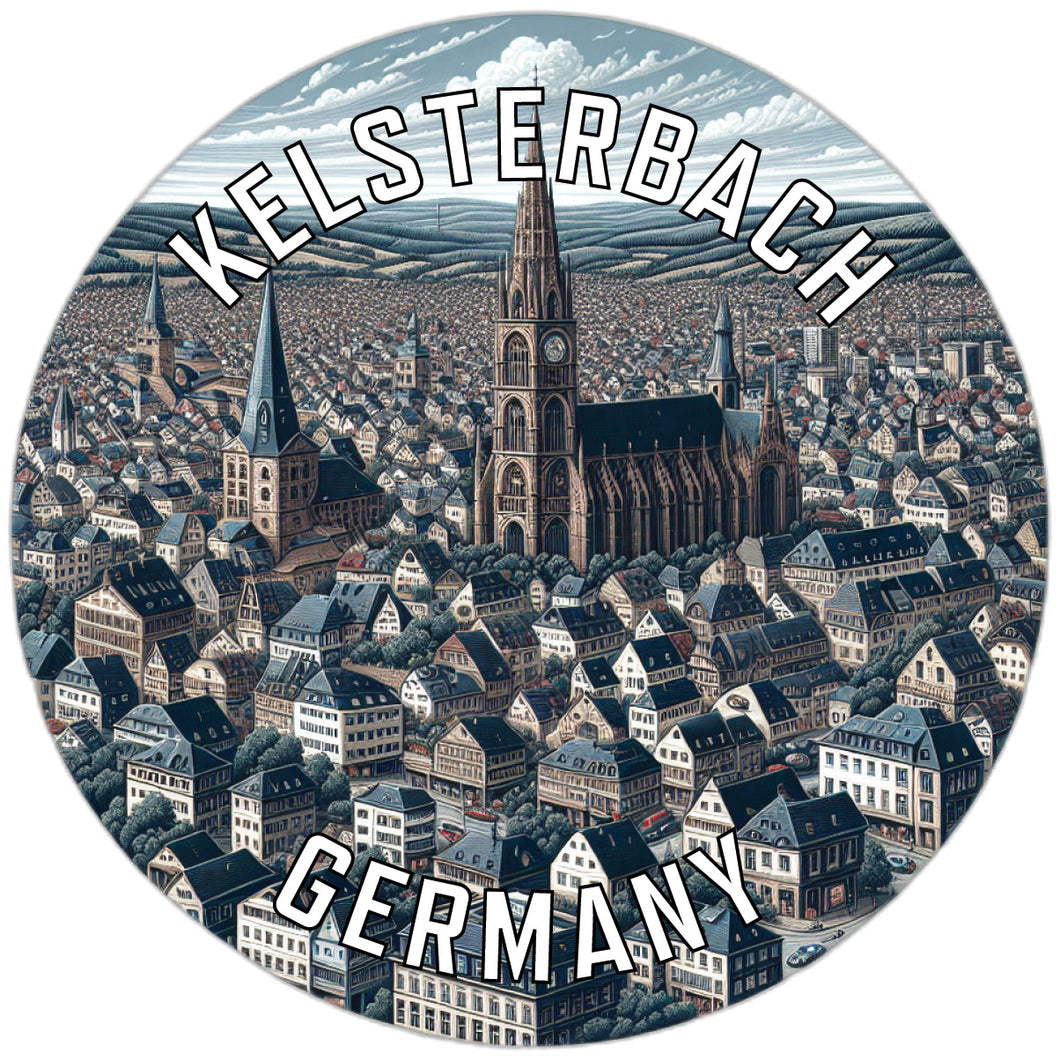 Kelsterbach Germany Souvenir Die Cut Flat Magnet 2-Inch