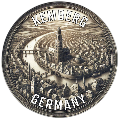 Kemberg Germany Souvenir Die Cut Flat Magnet 2-Inch