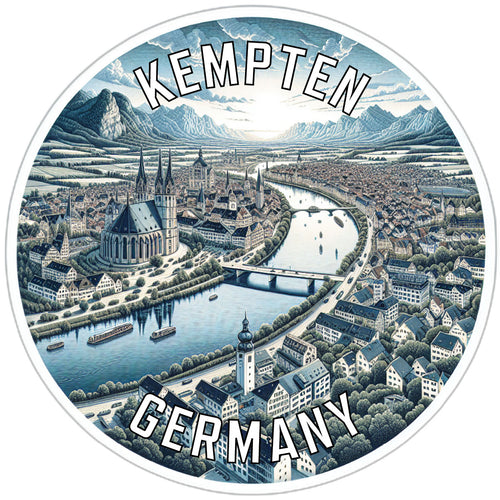 Kempten Germany Souvenir Die Cut Flat Magnet 6-Inch