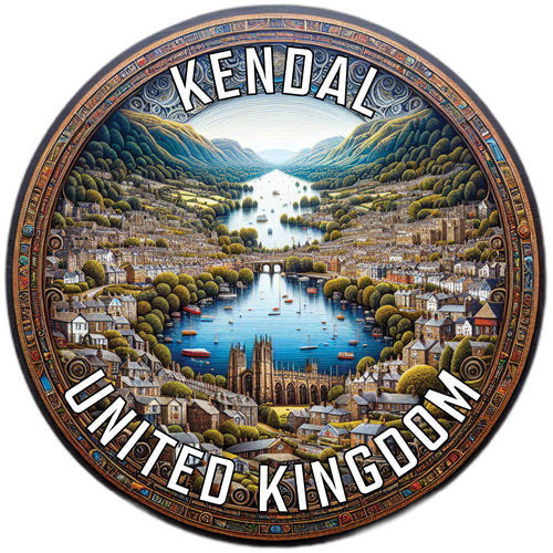 Kendal United Kingdom Souvenir Die Cut Flat Magnet 2-Inch