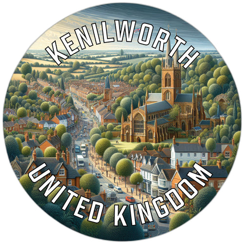 Kenilworth United Kingdom Souvenir Die Cut Flat Magnet 2-Inch