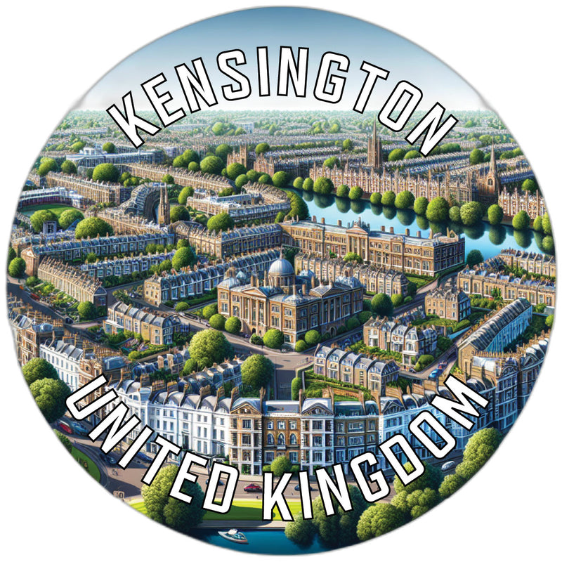 Kensington United Kingdom Souvenir Die Cut Flat Magnet 6-Inch