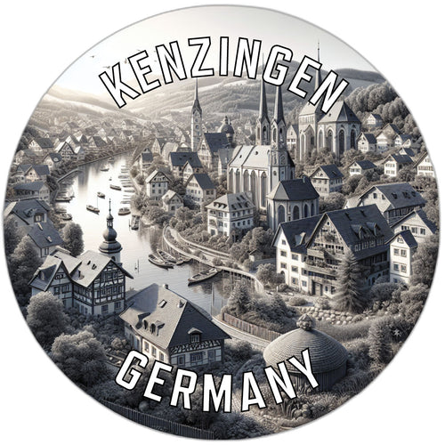 Kenzingen Germany Souvenir Die Cut Flat Magnet 2-Inch