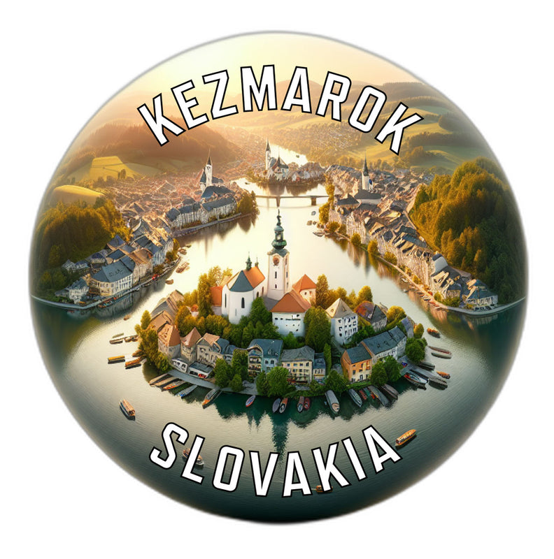 Kezmarok Slovakia Souvenir Die Cut Flat Magnet 6-Inch
