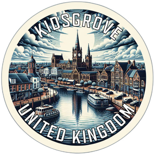 Kidsgrove United Kingdom Souvenir Die Cut Flat Magnet 2-Inch