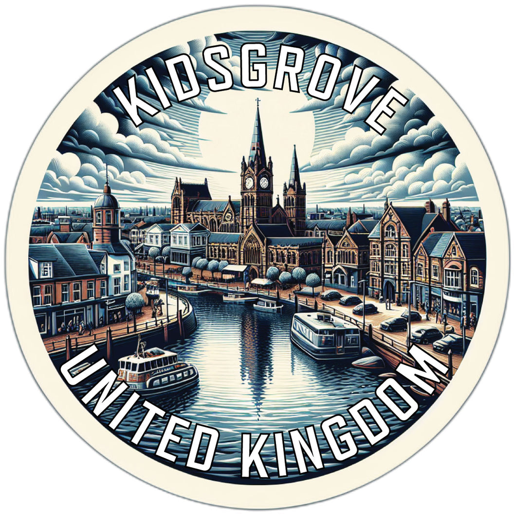 Kidsgrove United Kingdom Souvenir Die Cut Flat Magnet 2-Inch
