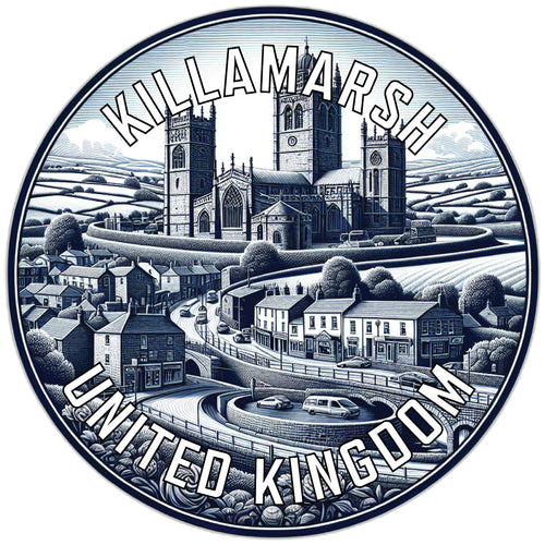 Killamarsh United Kingdom Souvenir Die Cut Flat Magnet 6-Inch