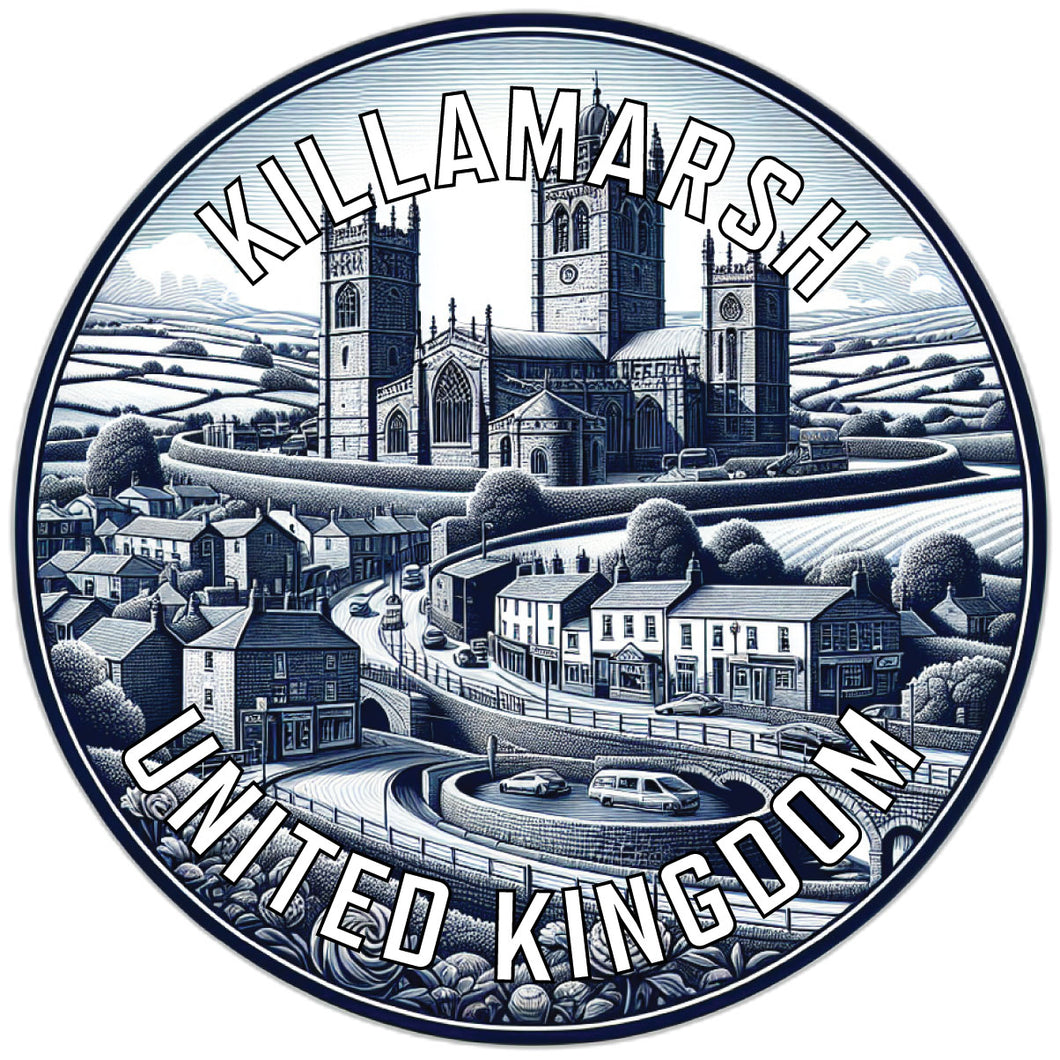 Killamarsh United Kingdom Souvenir Die Cut Flat Magnet 6-Inch