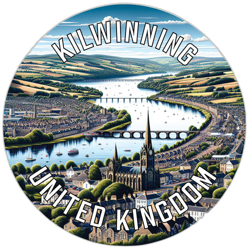 Kilwinning United Kingdom Souvenir Die Cut Flat Magnet 2-Inch