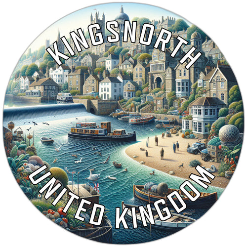 Kingsnorth United Kingdom Souvenir Die Cut Flat Magnet 6-Inch