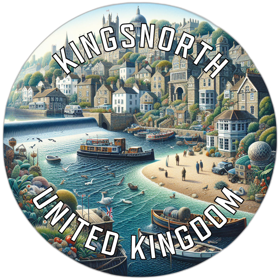 Kingsnorth United Kingdom Souvenir Die Cut Flat Magnet 6-Inch
