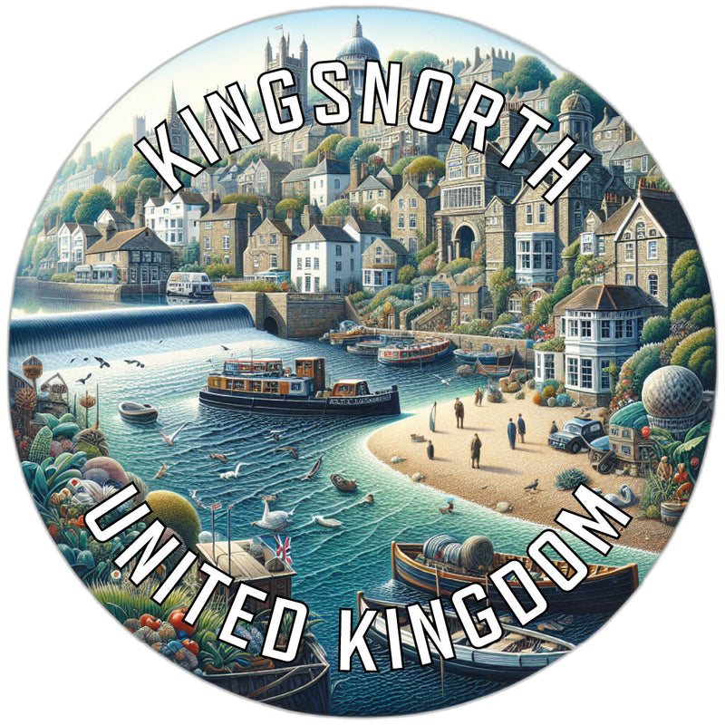 Kingsnorth United Kingdom Souvenir Die Cut Flat Magnet 6-Inch