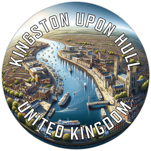 Kingston upon Hull United Kingdom Souvenir Die Cut Flat Magnet 2-Inch