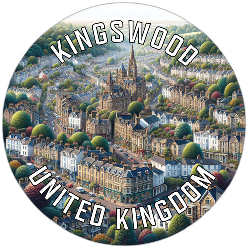 Kingswood United Kingdom Souvenir Die Cut Flat Magnet 2-Inch